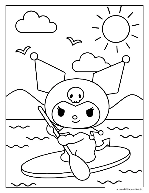 Kuromi Ausmalbild 19 - kostenlos zum Ausdrucken
