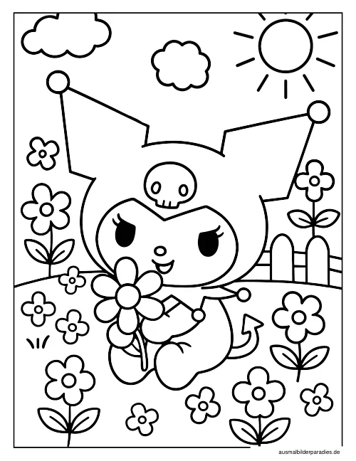 Kuromi Ausmalbild 20 - kostenlos zum Ausdrucken