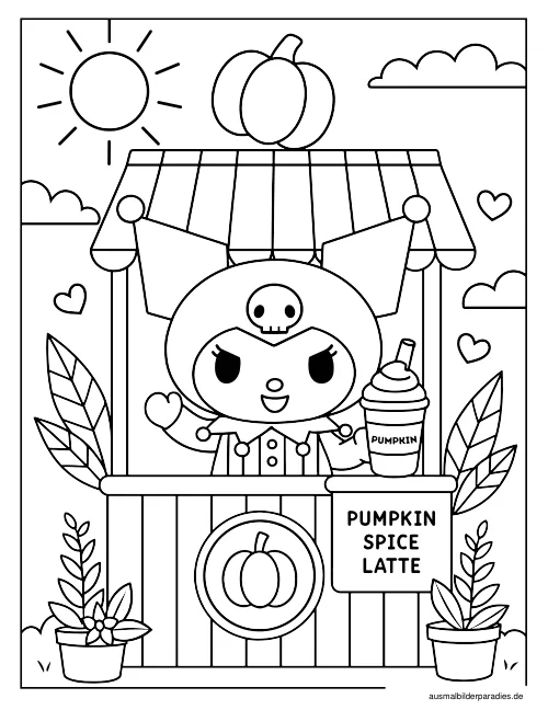 Kuromi Ausmalbild 22 - kostenlos zum Ausdrucken