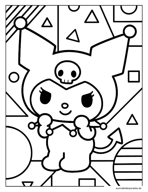 Kuromi Ausmalbild 28 - kostenlos zum Ausdrucken