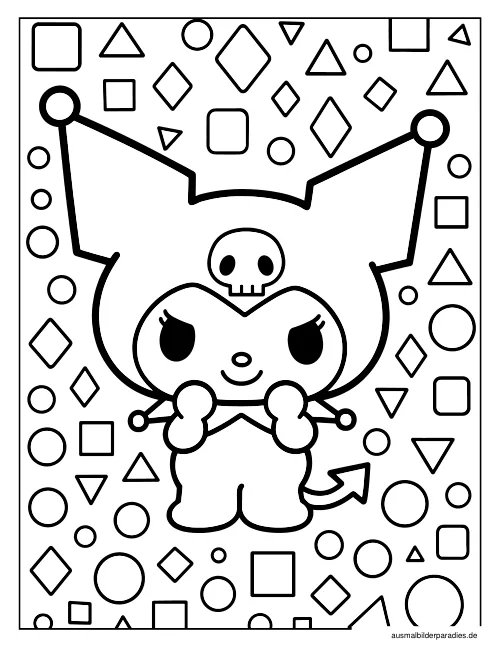 Kuromi Ausmalbild 29 - kostenlos zum Ausdrucken