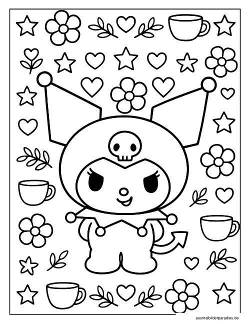Kuromi Ausmalbild 30 - kostenlos zum Ausdrucken
