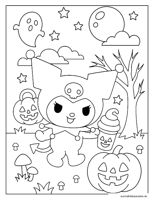 Kuromi Ausmalbild 33 - kostenlos zum Ausdrucken
