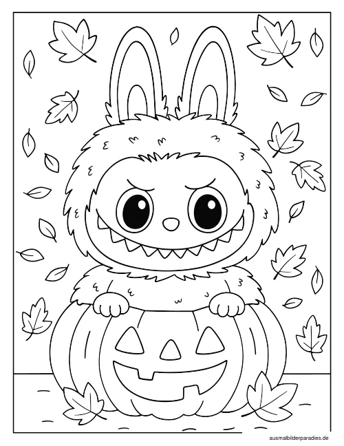 Labubu Ausmalbild 26 als Gratis-PDF Labubu Ausmalbild 26 - kostenlos zum Ausdrucken