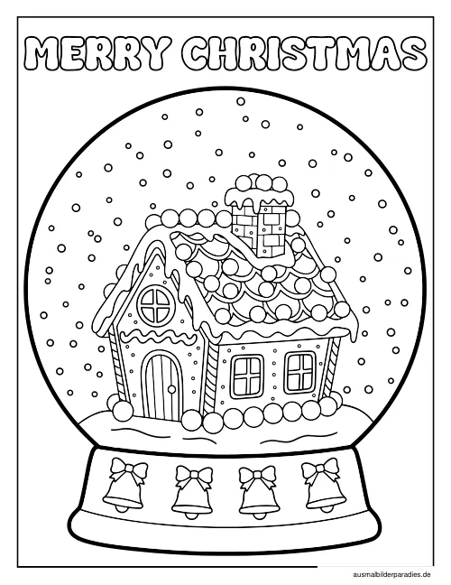 Lebkuchenhaus Ausmalbild 20 als Gratis-PDF Lebkuchenhaus Ausmalbild 20 - kostenlos zum Ausdrucken