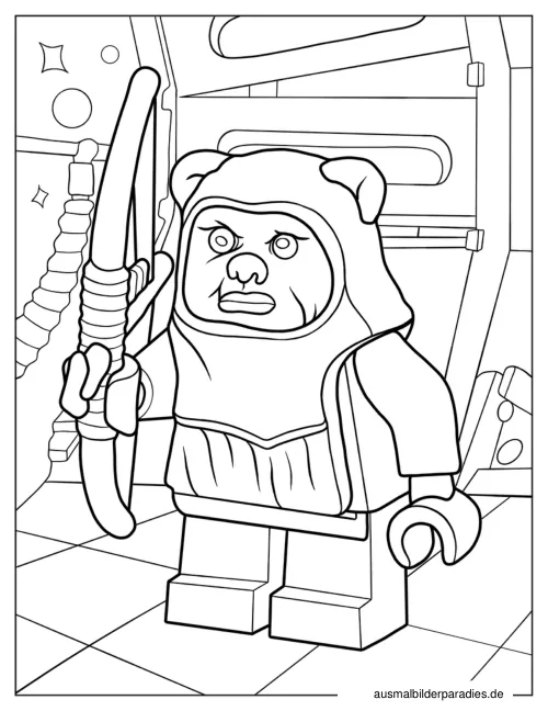 Lego Star Wars Ausmalbild 13 - kostenlos zum Ausdrucken