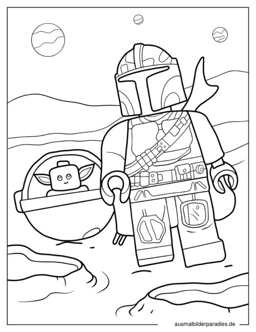 Lego Star Wars Ausmalbild 18 - kostenlos zum Ausdrucken