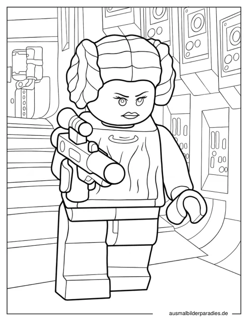 Lego Star Wars Ausmalbild 2 - kostenlos zum Ausdrucken