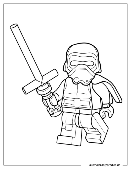 Lego Star Wars Ausmalbild 24 - kostenlos zum Ausdrucken