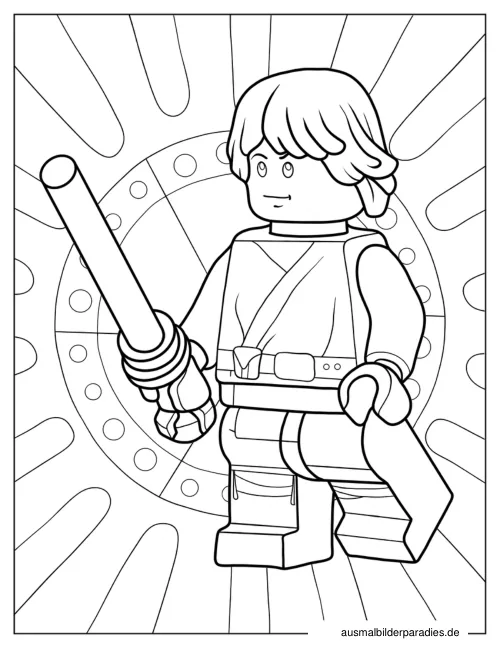 Lego Star Wars Ausmalbild 5 - kostenlos zum Ausdrucken