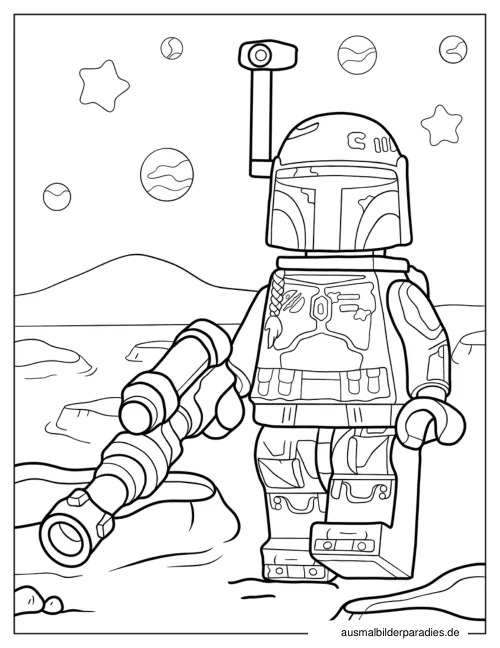 Lego Star Wars Ausmalbild 8 - kostenlos zum Ausdrucken