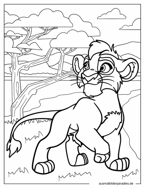 Lion Guard Ausmalbild 11 als Gratis-PDF Lion Guard Ausmalbild 11 - kostenlos zum Ausdrucken