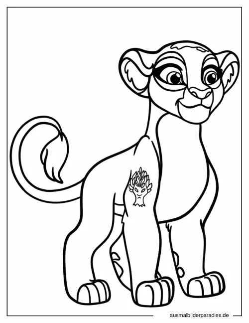 Lion Guard Ausmalbild 16 als Gratis-PDF Lion Guard Ausmalbild 16 - kostenlos zum Ausdrucken