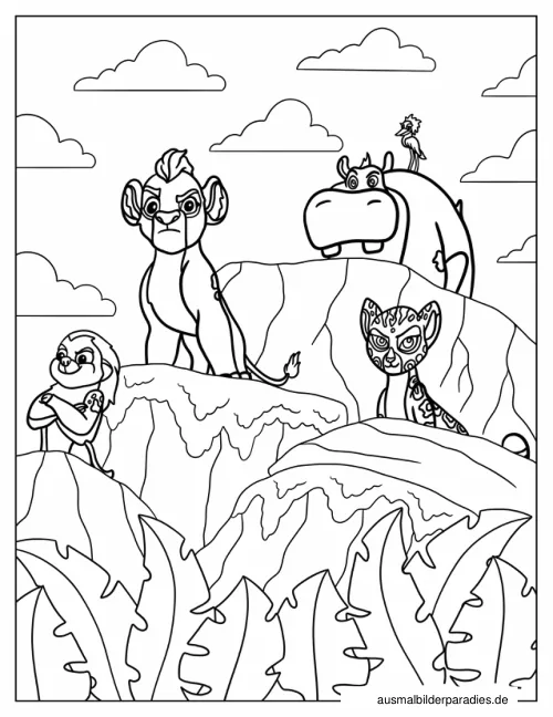 Lion Guard Ausmalbild 17 als Gratis-PDF Lion Guard Ausmalbild 17 - kostenlos zum Ausdrucken