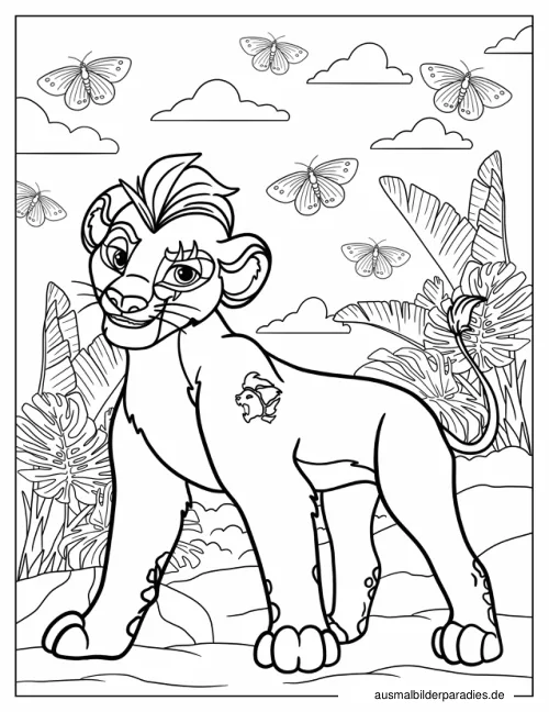 Lion Guard Ausmalbild 18 als Gratis-PDF Lion Guard Ausmalbild 18 - kostenlos zum Ausdrucken