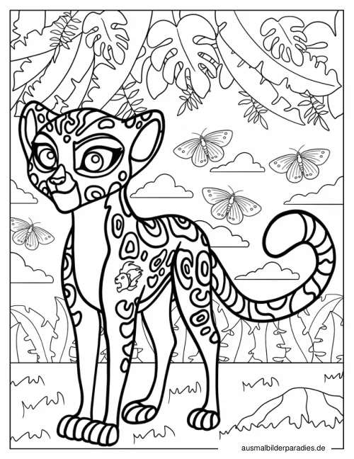 Lion Guard Ausmalbild 3 als Gratis-PDF Lion Guard Ausmalbild 3 - kostenlos zum Ausdrucken