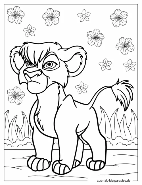 Lion Guard Ausmalbild 4 als Gratis-PDF Lion Guard Ausmalbild 4 - kostenlos zum Ausdrucken