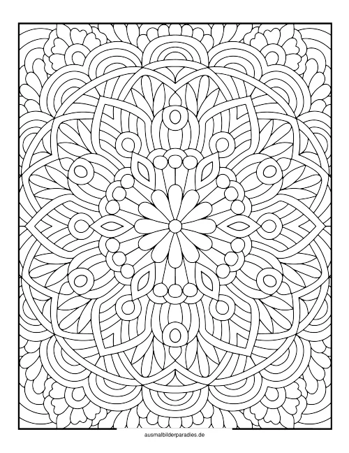 Mandala für Erwachsene Ausmalbild 29 als Gratis-PDF Mandala für Erwachsene Ausmalbild 29 - kostenlos zum Ausdrucken