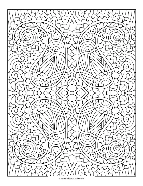 Mandala für Erwachsene Ausmalbild 34 als Gratis-PDF Mandala für Erwachsene Ausmalbild 34 - kostenlos zum Ausdrucken