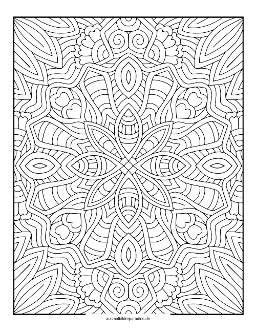Mandala für Erwachsene Ausmalbild 35 als Gratis-PDF Mandala für Erwachsene Ausmalbild 35 - kostenlos zum Ausdrucken