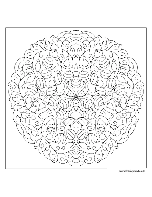 Mandala Ausmalbild 11 - kostenlos zum Ausdrucken