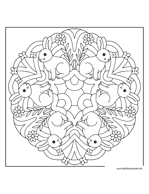 Mandala Ausmalbild 15 - kostenlos zum Ausdrucken