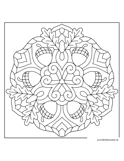Mandala Ausmalbild 2 - kostenlos zum Ausdrucken