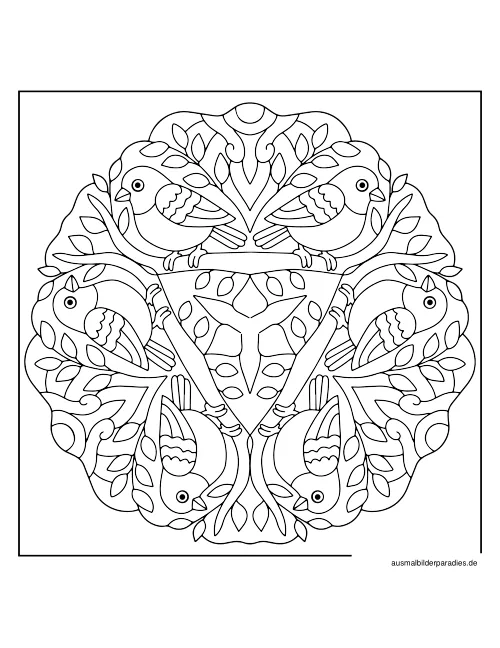 Mandala Ausmalbild 22 - kostenlos zum Ausdrucken