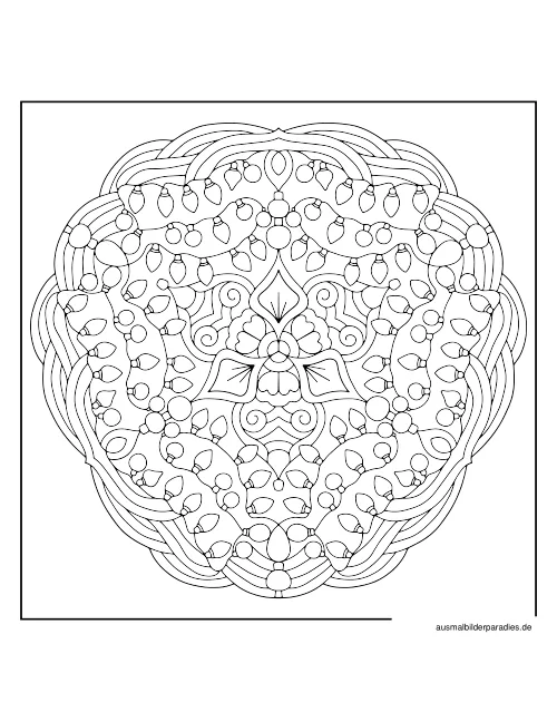 Mandala Ausmalbild 23 - kostenlos zum Ausdrucken