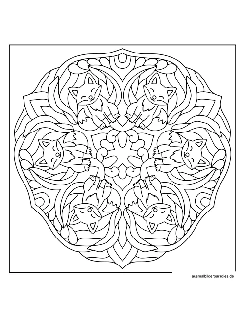 Mandala Ausmalbild 25 - kostenlos zum Ausdrucken