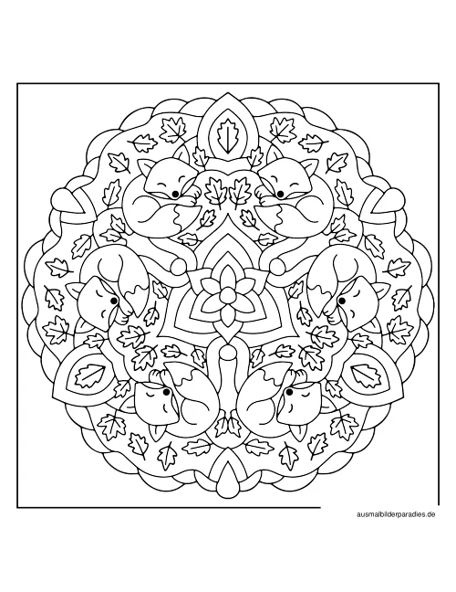 Mandala Ausmalbild 29 - kostenlos zum Ausdrucken