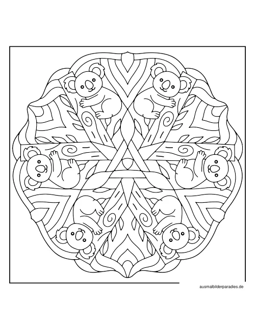 Mandala Ausmalbild 31 - kostenlos zum Ausdrucken