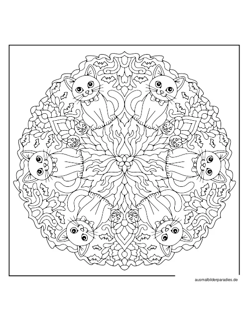 Mandala Ausmalbild 33 - kostenlos zum Ausdrucken
