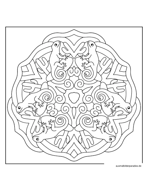 Mandala Ausmalbild 36 - kostenlos zum Ausdrucken