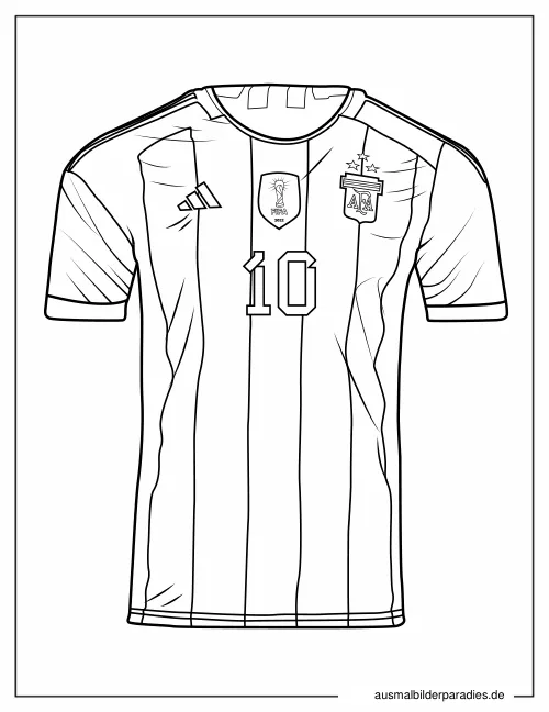 Messi Ausmalbild 13 als Gratis-PDF Messi Ausmalbild 13 - kostenlos zum Ausdrucken