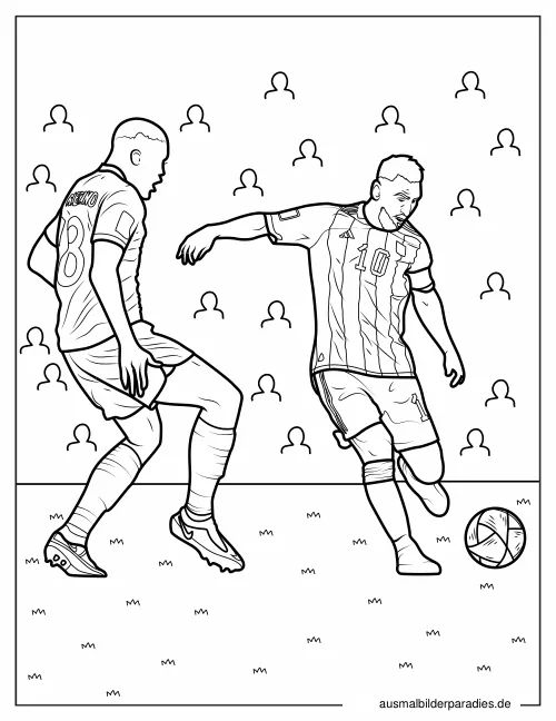 Messi Ausmalbild 28 als Gratis-PDF Messi Ausmalbild 28 - kostenlos zum Ausdrucken