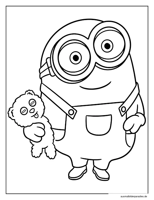 Minions Ausmalbilder kostenlos zum Ausdrucken