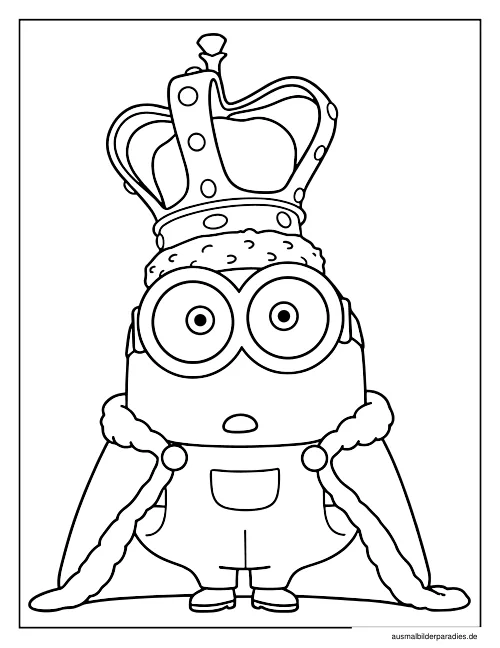 Minions Ausmalbild 22 - kostenlos zum Ausdrucken