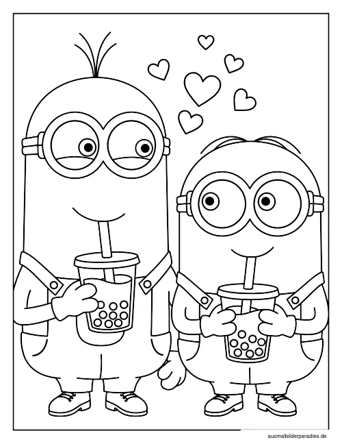 Minions Ausmalbild 25 - kostenlos zum Ausdrucken