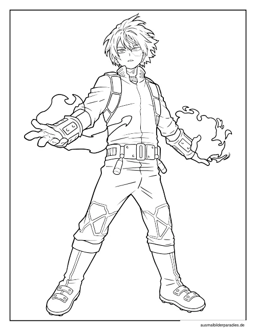 My Hero Academia Ausmalbild 13 als Gratis-PDF My Hero Academia Ausmalbild 13 - kostenlos zum Ausdrucken