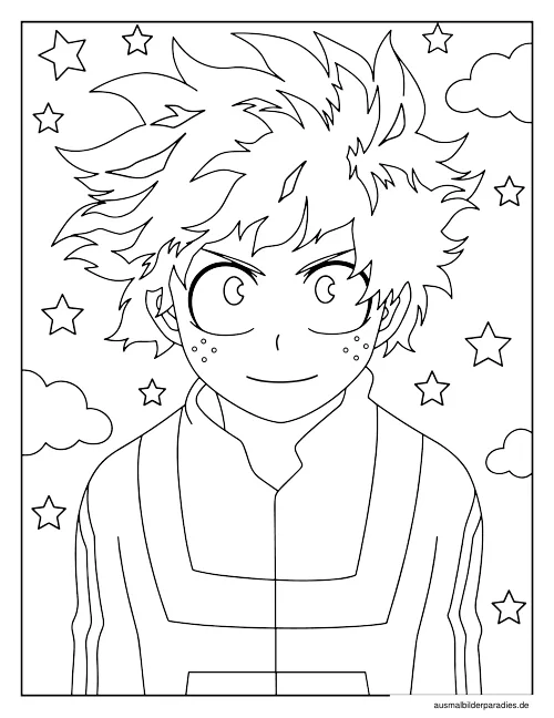 My Hero Academia Ausmalbild 16 als Gratis-PDF My Hero Academia Ausmalbild 16 - kostenlos zum Ausdrucken