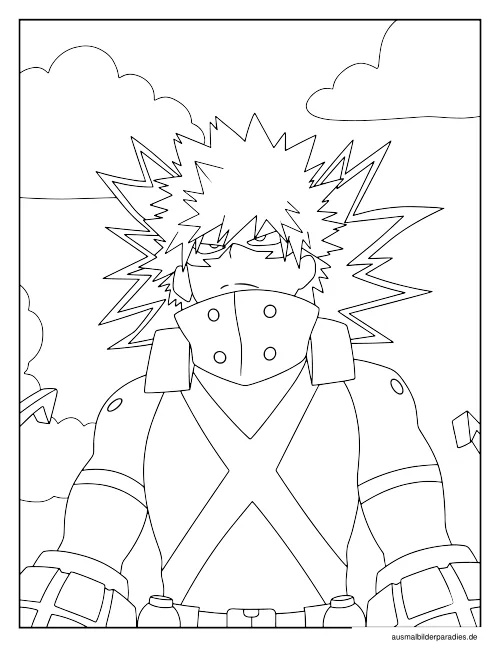 My Hero Academia Ausmalbild 17 als Gratis-PDF My Hero Academia Ausmalbild 17 - kostenlos zum Ausdrucken