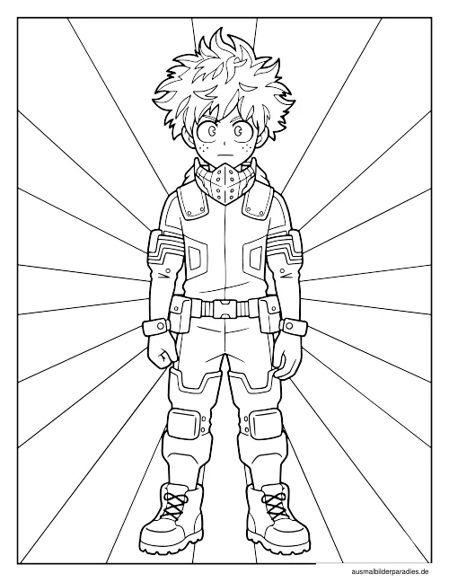 My Hero Academia Ausmalbild 5 als Gratis-PDF My Hero Academia Ausmalbild 5 - kostenlos zum Ausdrucken