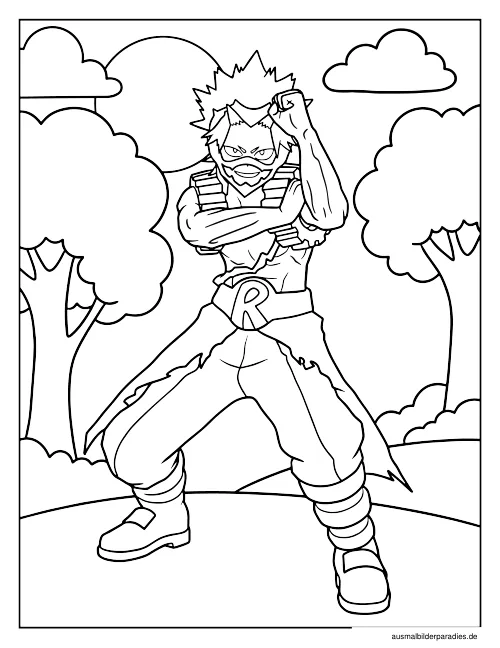 My Hero Academia Ausmalbild 9 als Gratis-PDF My Hero Academia Ausmalbild 9 - kostenlos zum Ausdrucken