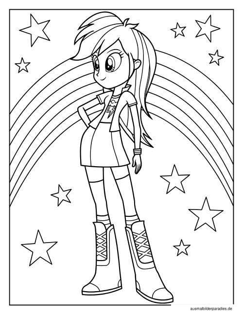 My Little Pony Ausmalbild 16 als Gratis-PDF My Little Pony Ausmalbild 16 - kostenlos zum Ausdrucken