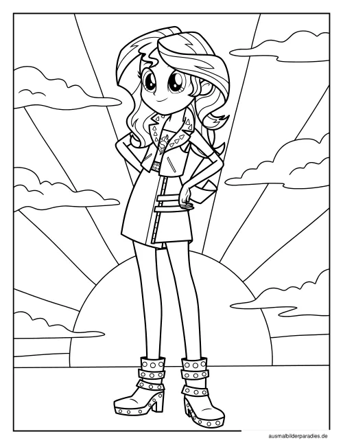 My Little Pony Ausmalbild 18 als Gratis-PDF My Little Pony Ausmalbild 18 - kostenlos zum Ausdrucken