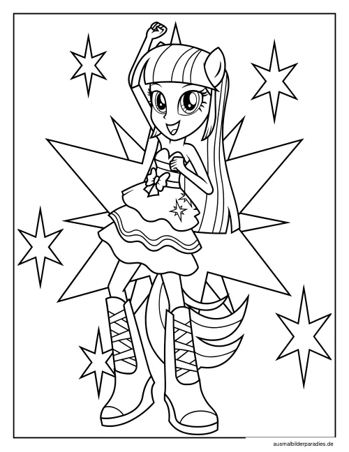 My Little Pony Ausmalbild 19 als Gratis-PDF My Little Pony Ausmalbild 19 - kostenlos zum Ausdrucken