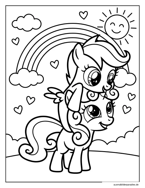 My Little Pony Ausmalbild 24 als Gratis-PDF My Little Pony Ausmalbild 24 - kostenlos zum Ausdrucken