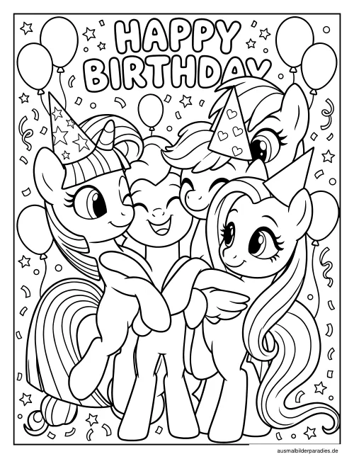 My Little Pony Ausmalbild 25 als Gratis-PDF My Little Pony Ausmalbild 25 - kostenlos zum Ausdrucken