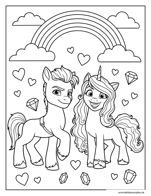 My Little Pony Ausmalbild 28 als Gratis-PDF My Little Pony Ausmalbild 28 - kostenlos zum Ausdrucken